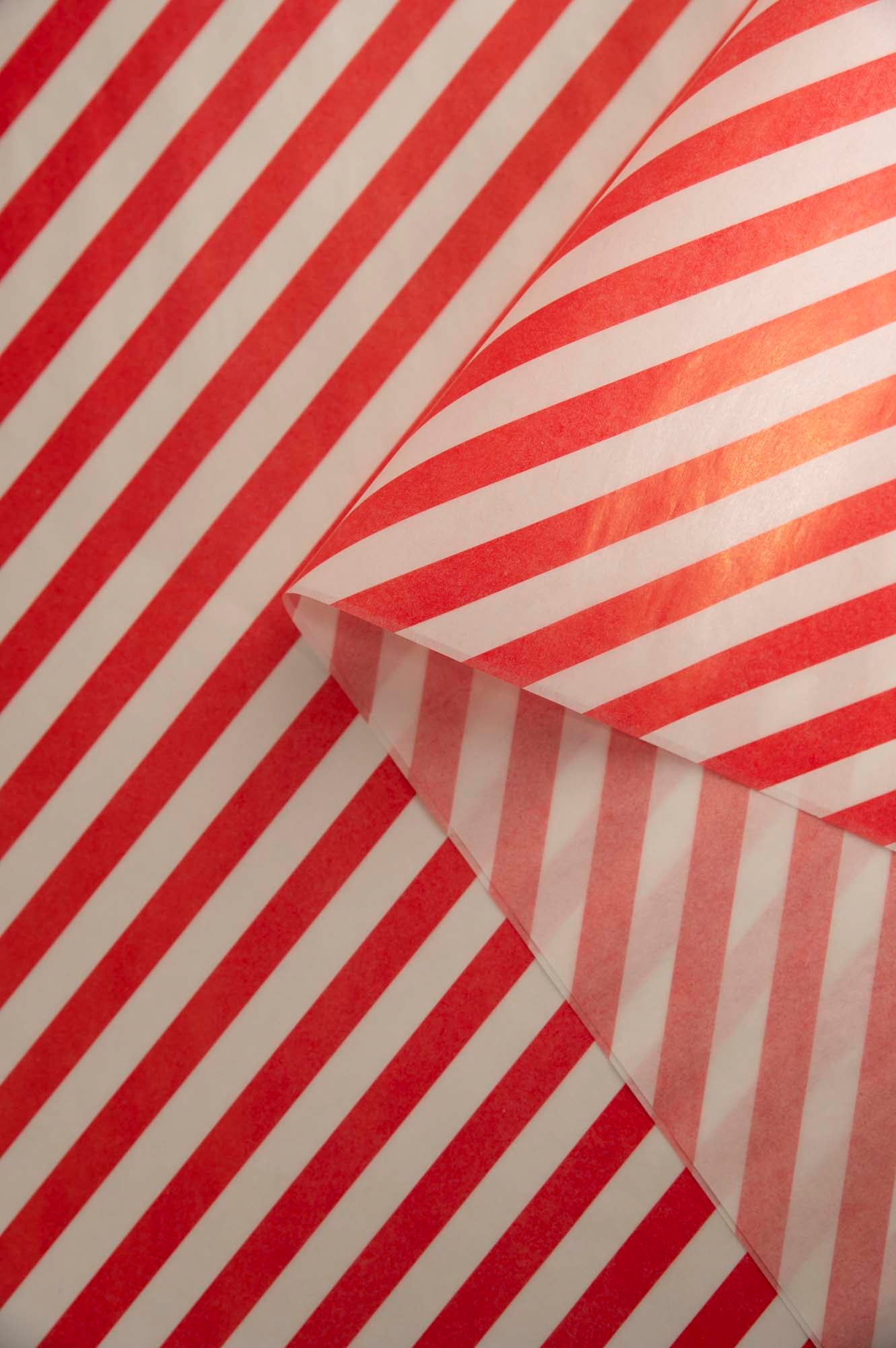 Papir za zamatanje / Candy Cane / 70x50 cm / 35 g/m²