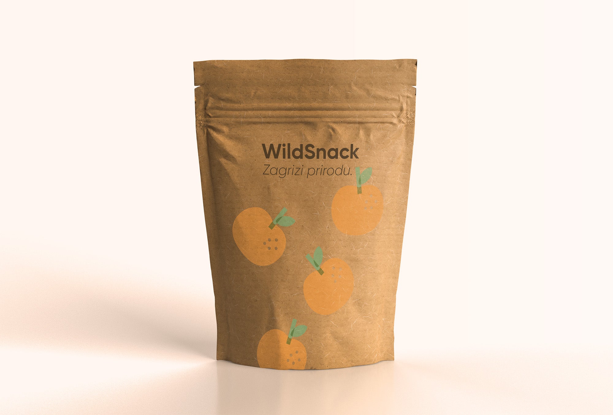 Papirnata vrečka z zadrgo - osnovna