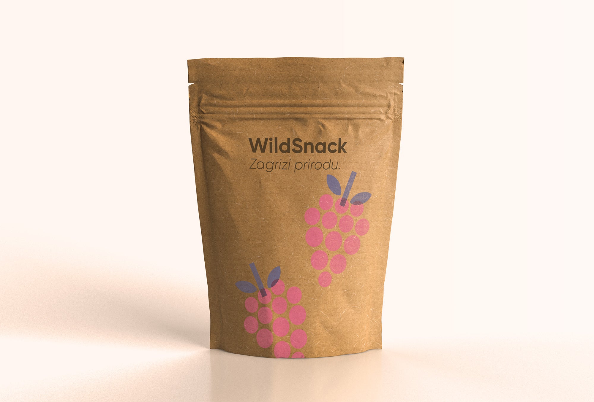 Papirnata vrečka z zadrgo - osnovna