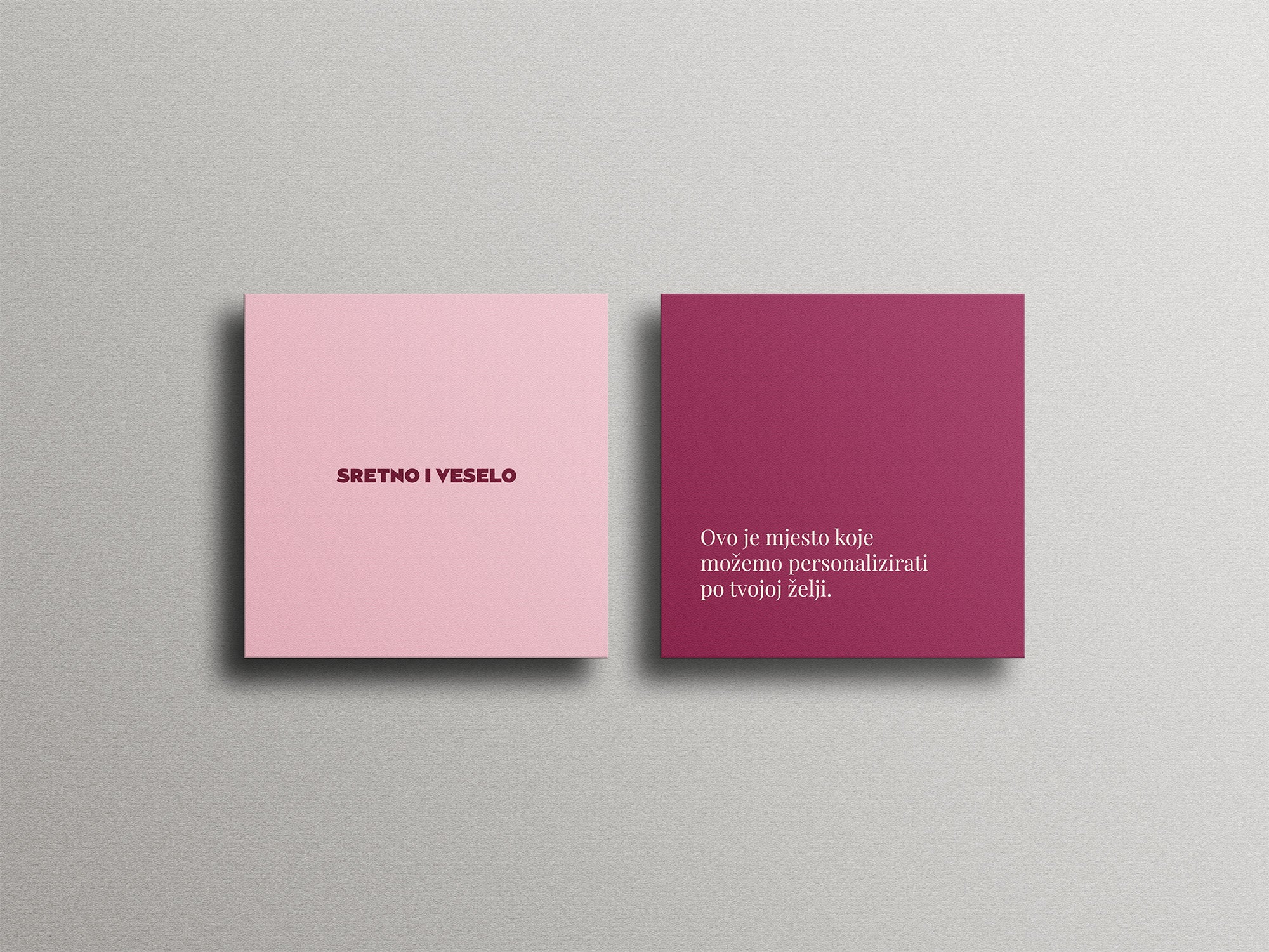 Thank you card - kartica zahvale / BOŽIĆNI PREOKRET