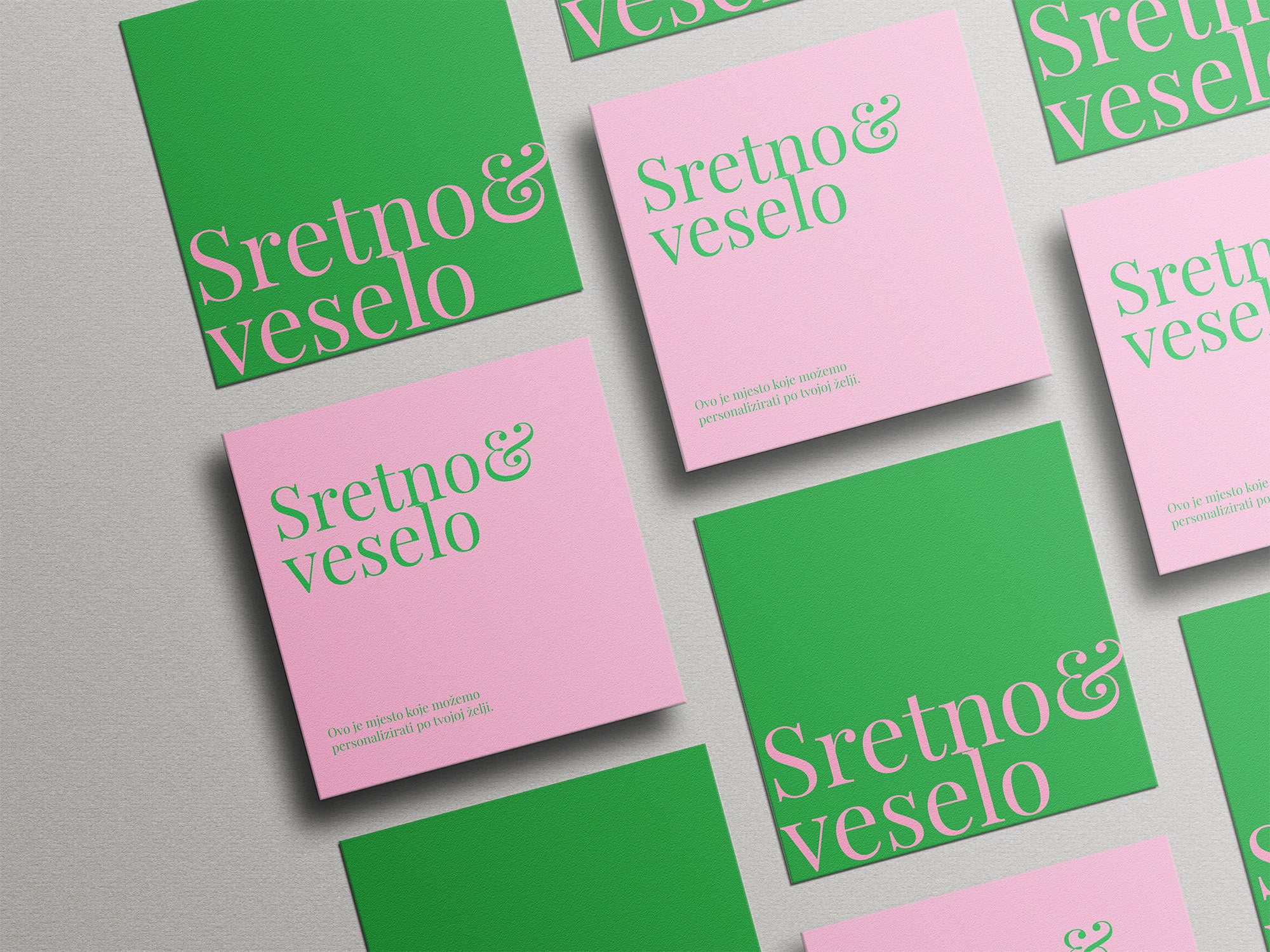 Thank you card - kartica zahvale / BOŽIĆNI PREOKRET