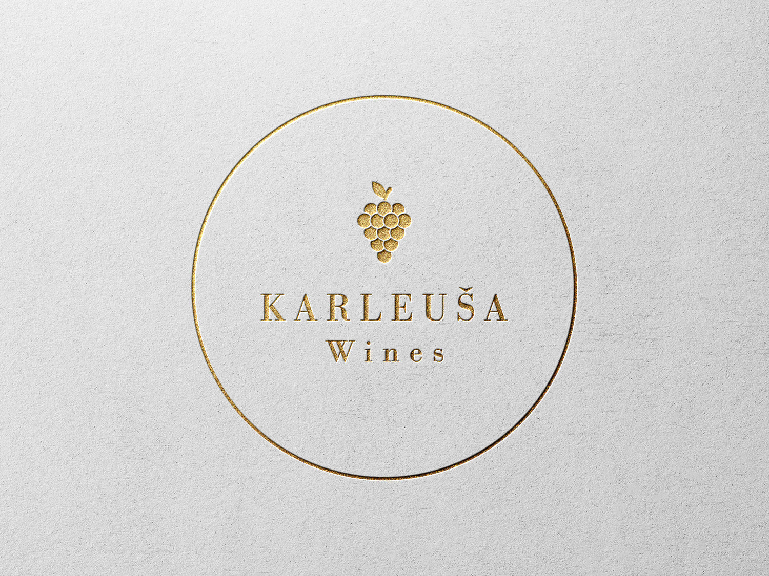 Okrugle naljepnice sa zlatotiskom / dizajn i tisak