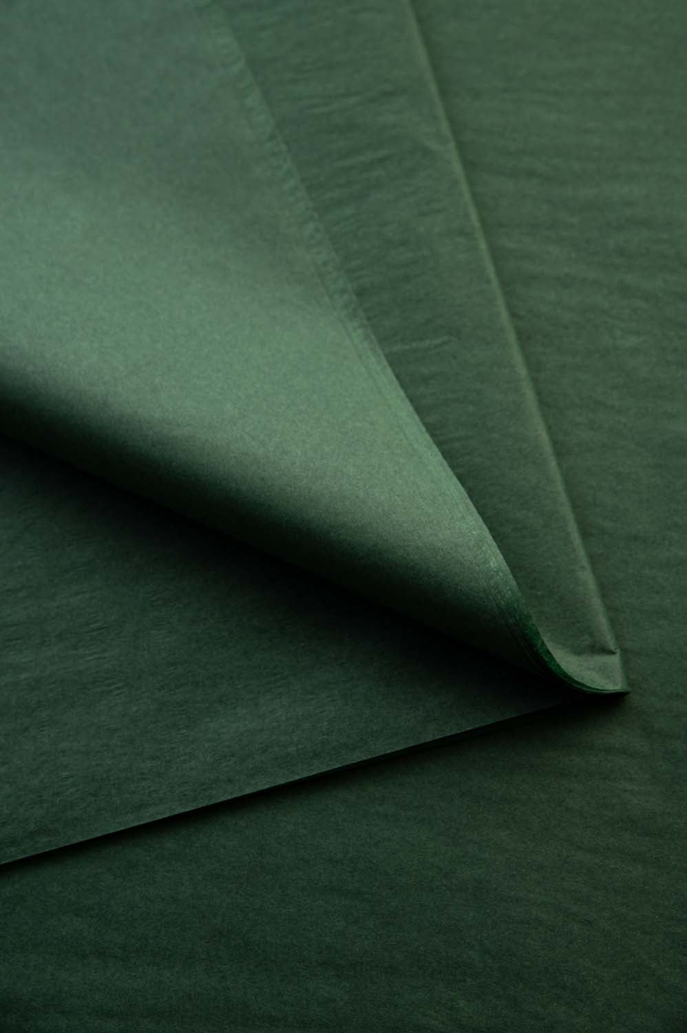 Papir za zamatanje - tamnozelena boja / 75x50 cm / 18 g/m²