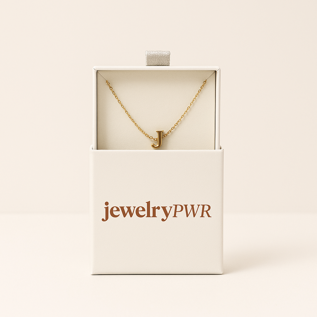 Predal za nakit z zlatim potiskom