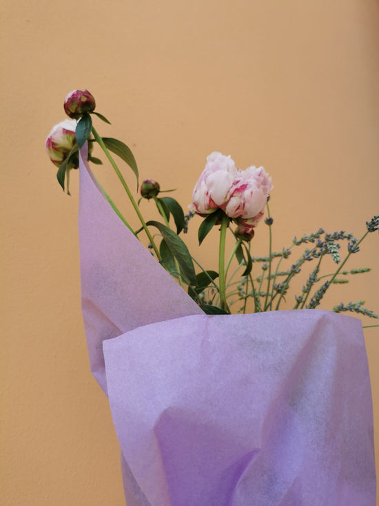 Papir za zamatanje - boja lila / 75x50 cm / 18 g/m²