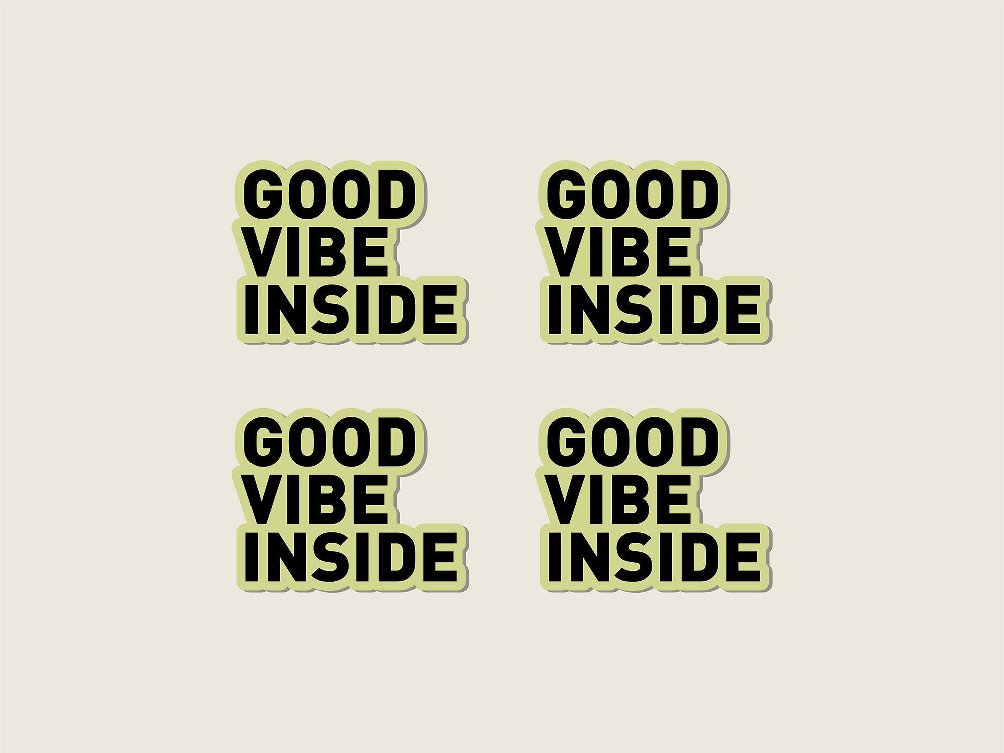 Stickersi po oblicima / OHLALA / GOOD VIBE / HAND MADE / FOR YOU