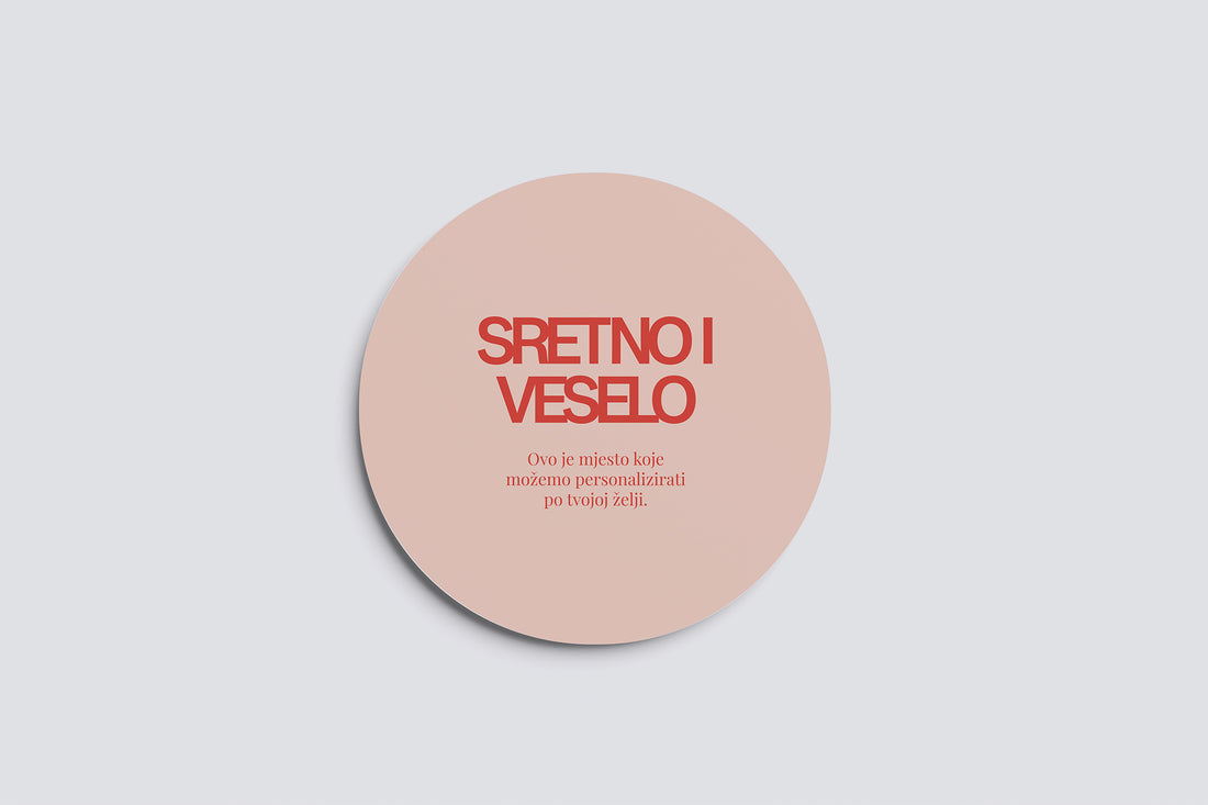 Okrugle naljepnice za pakiranja Velike / BOŽIĆNI PREOKRET