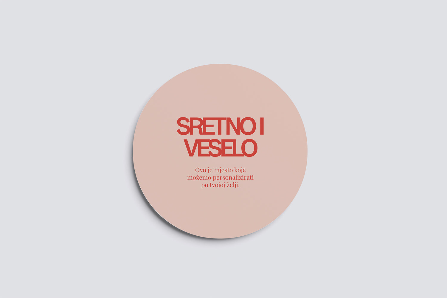 Okrugle naljepnice za pakiranja Velike / BOŽIĆNI PREOKRET