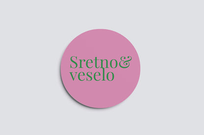 Okrugle naljepnice za pakiranja Velike / BOŽIĆNI PREOKRET