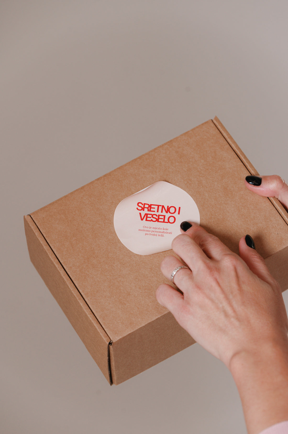 Okrugle naljepnice za pakiranja Velike / BOŽIĆNI PREOKRET