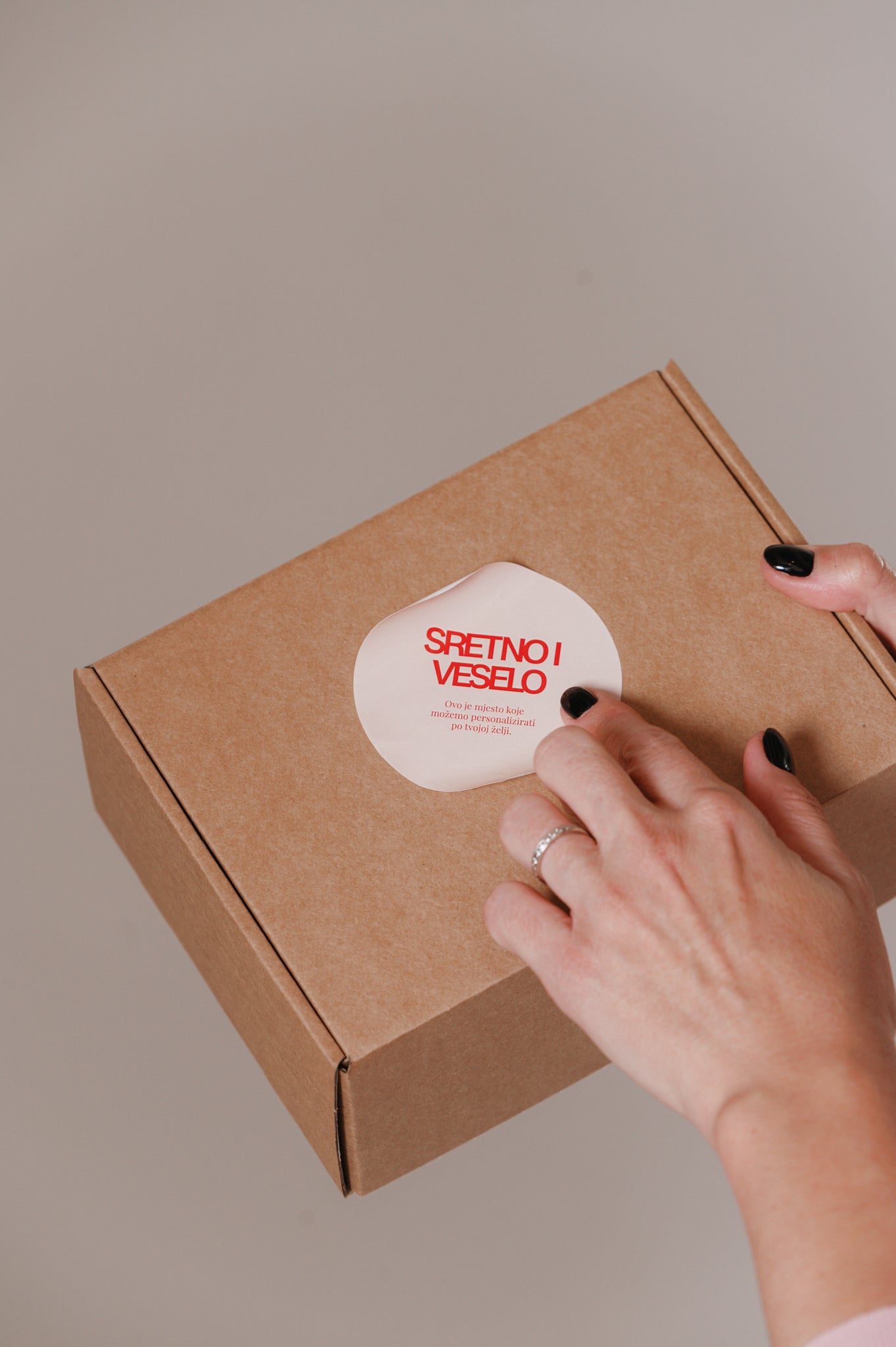 Okrugle naljepnice za pakiranja Velike / BOŽIĆNI PREOKRET