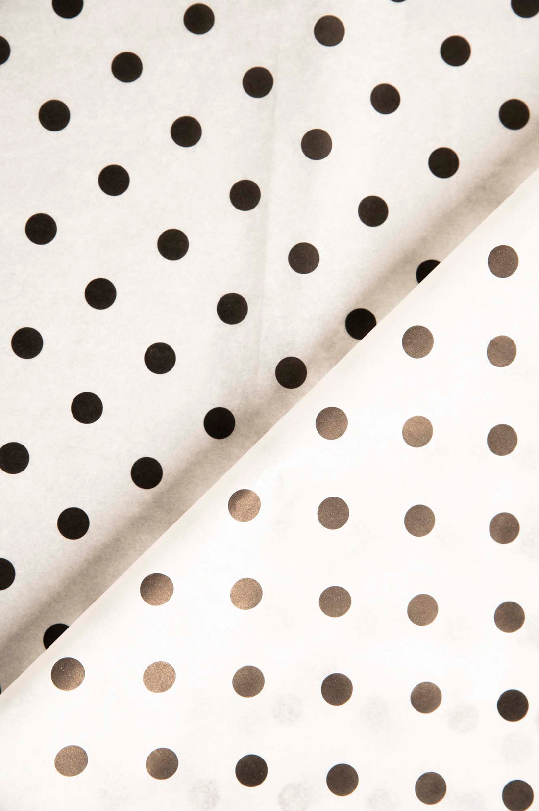 Papir za zamatanje s velikim točkama / 75x50 cm / 18 g/m²