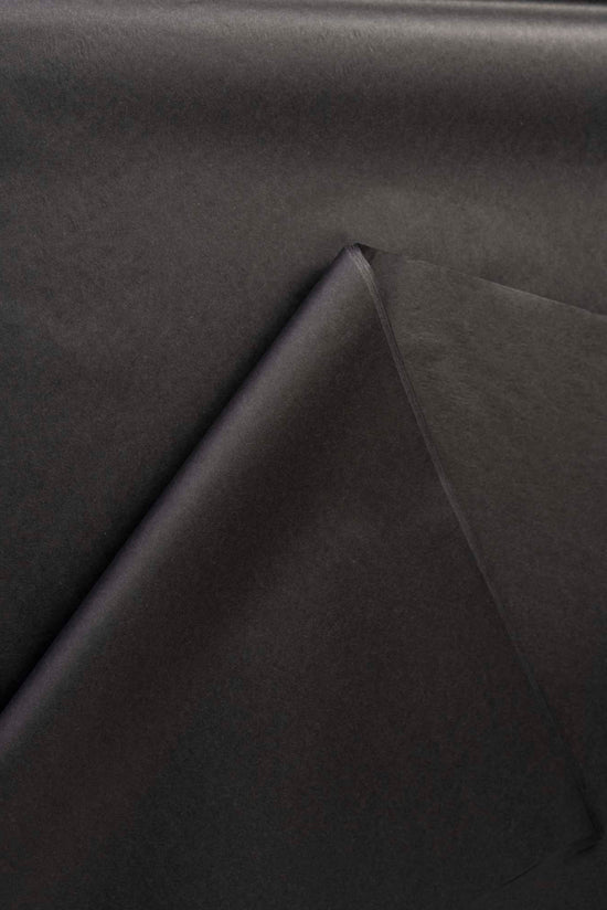 Papir za zamatanje - crna boja / 75x50 cm / 18 g/m²