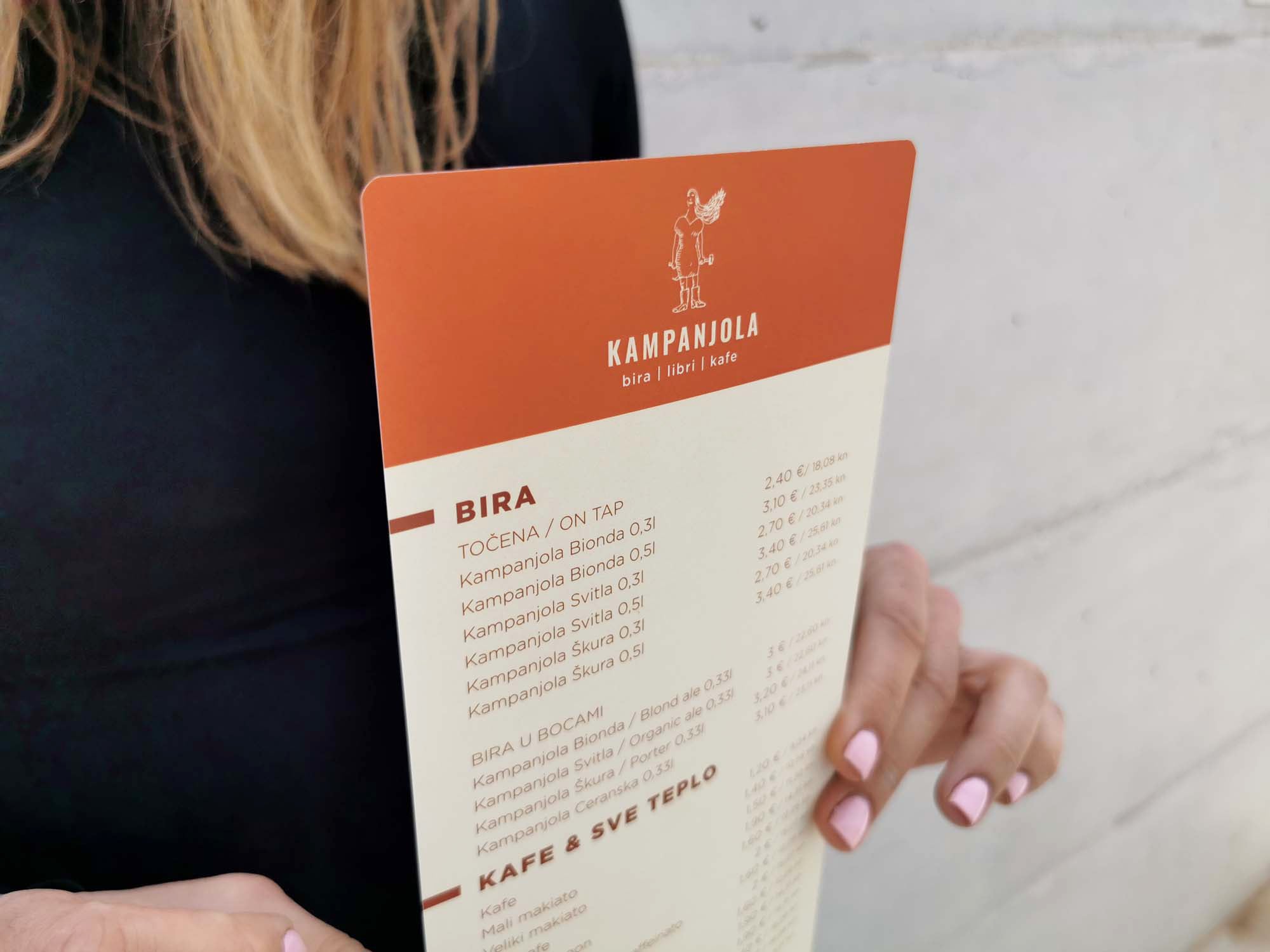 Menu / Cjenik za barove &amp; slastičarne - dizajn &amp; print